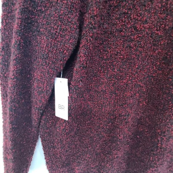 BP NWT Oversized Knit Cardigan Sweater Burgandy Size M Academia Cozy Core - Picture 5 of 8
